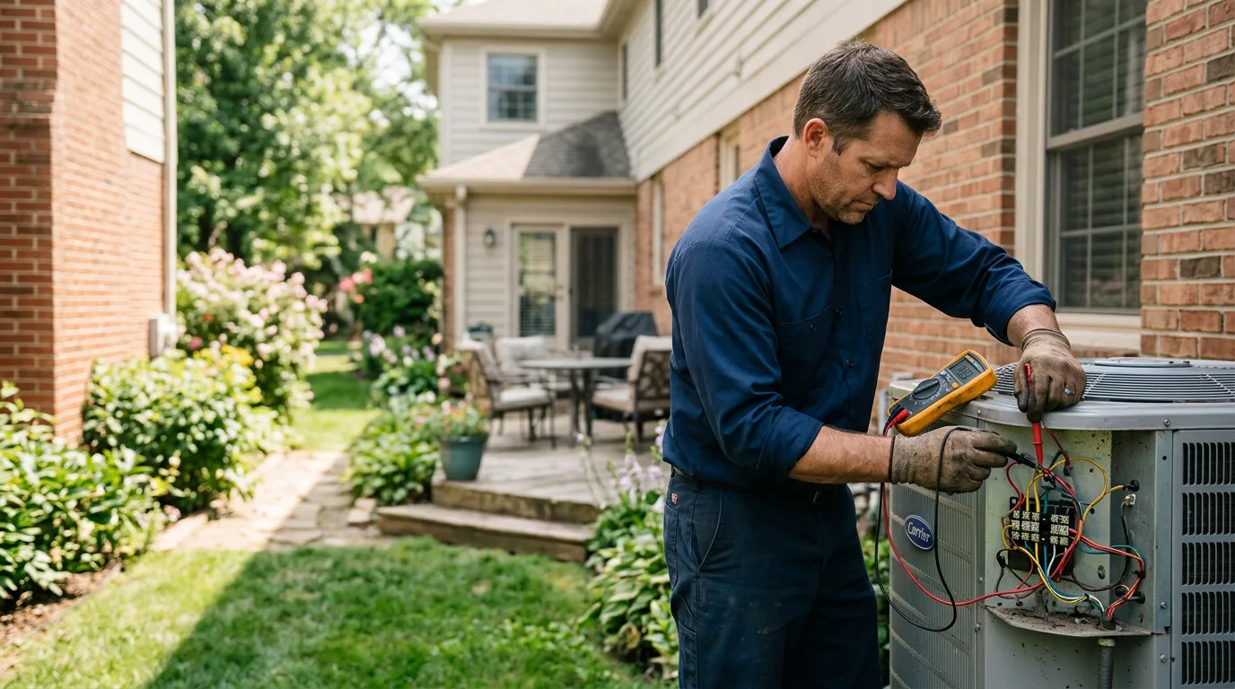 HVAC technician working near Swiss, WV